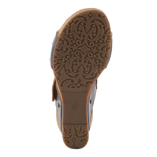 Spring Step L'ARTISTE PRETTYPETALS SANDALS Navy Multi Spring Step L'ARTISTE PRETTYPETALS SANDALS Navy Multi