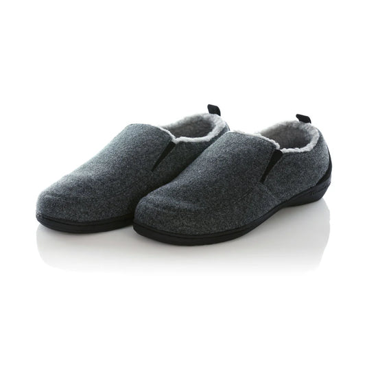 Powerstep Men's Twin-Gore Slippers Charcoal Powerstep Men's Twin-Gore Slippers Charcoal