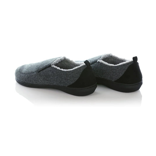 Powerstep Men's Twin-Gore Slippers Charcoal Powerstep Men's Twin-Gore Slippers Charcoal