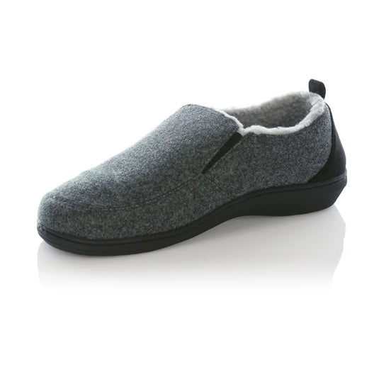 Powerstep Men's Twin-Gore Slippers Charcoal Powerstep Men's Twin-Gore Slippers Charcoal