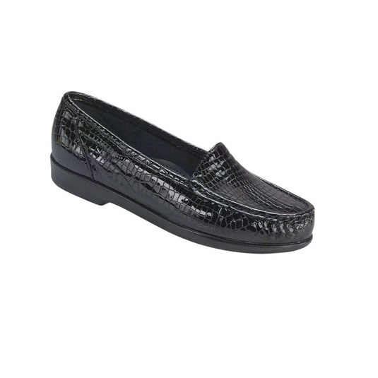 SAS Women's Simplify Slip On Loafer Black Croc SAS Women's Simplify Slip On Loafer Black Croc