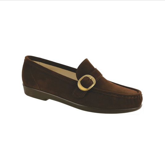 SAS Women's Lara Slip On Loafer Brown Suede SAS Women's Lara Slip On Loafer Brown Suede