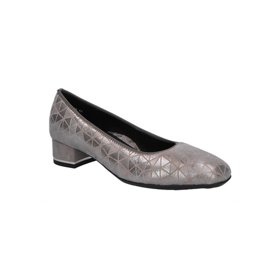 Ara Women's Graz Block Heel Moon Silver Ara Women's Graz Block Heel Moon Silver