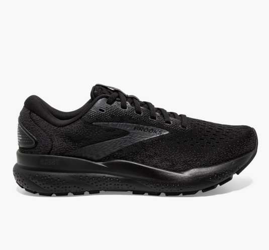 Brooks Women's Ghost 16 Sneaker Black/Black/Ebony Brooks Women's Ghost 16 Sneaker Black/Black/Ebony