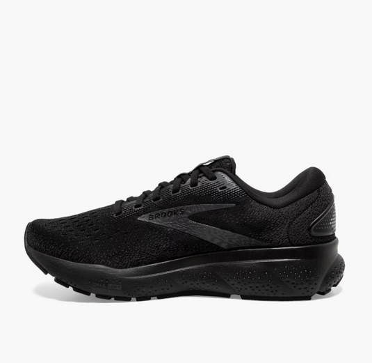 Brooks Women's Ghost 16 Sneaker Black/Black/Ebony