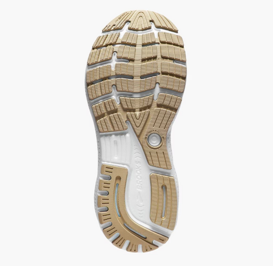 Brooks Women's Ghost 16 Sneaker White/Grey/Estate Blue Brooks Women's Ghost 16 Sneaker White/Grey/Estate Blue