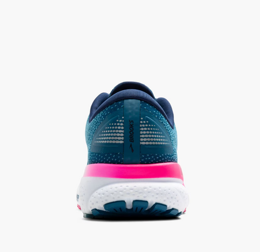 Brooks Women's Ghost 16 GTX Waterproof Sneaker Moroccan Blue/Pink/Yellow Brooks Women's Ghost 16 GTX Waterproof Sneaker Moroccan Blue/Pink/Yellow