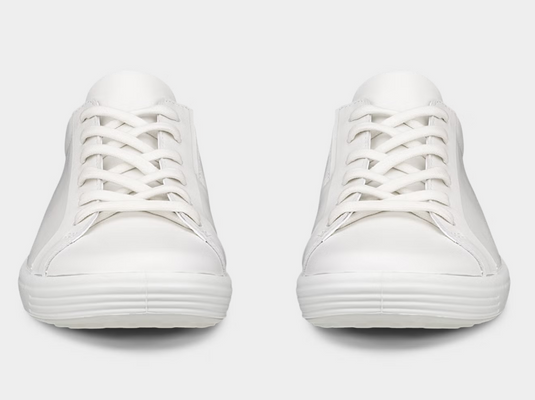 ECCO Women's Soft 7 Leather Lace Slip-In Sneaker White ECCO Women's Soft 7 Leather Lace Slip-In Sneaker White