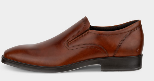 ECCO Men's Metropole Milan Leather Slip-On Derby Shoe Mink