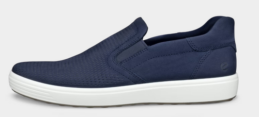 ECCO Men's Soft 7M Slip-in Shoe Marine Blue ECCO Men's Soft 7M Slip-in Shoe Marine Blue