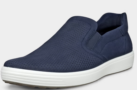 ECCO Men's Soft 7M Slip-in Shoe Marine Blue