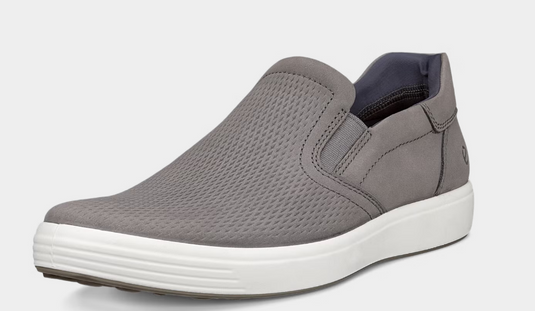 ECCO Men's Soft 7M Slip-in Shoe Grey