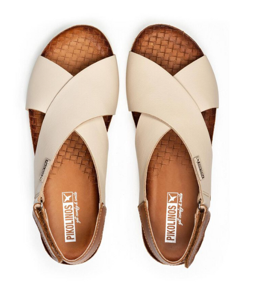 Pikolinos Women's Mahon Cross-strapped sandals Marfil Pikolinos Women's Mahon Cross-strapped sandals Marfil