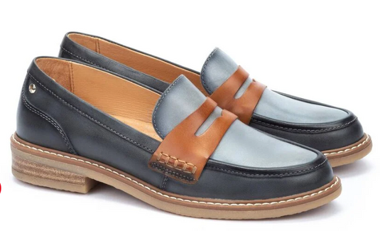 Pikolinos Women's Aldaya Leather Shoes Ocean Pikolinos Women's Aldaya Leather Shoes Ocean