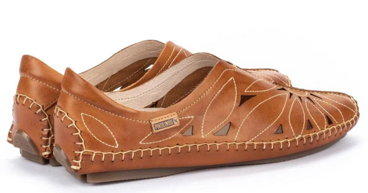 Pikolinos Women's Jerez leather moccasin Brandy Pikolinos Women's Jerez leather moccasin Brandy