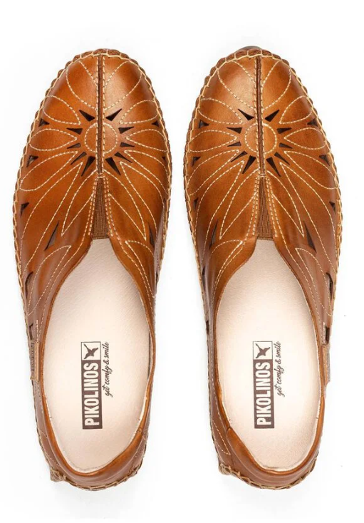 Pikolinos Women's Jerez leather moccasin Brandy Pikolinos Women's Jerez leather moccasin Brandy