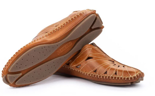 Pikolinos Women's Jerez leather moccasin Brandy Pikolinos Women's Jerez leather moccasin Brandy