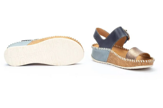 Pikolinos Women's MARINA wedge Sandal Stone Pikolinos Women's MARINA wedge Sandal Stone