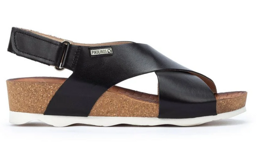 Pikolinos Women's Mahon Cross-strapped sandals Black Pikolinos Women's Mahon Cross-strapped sandals Black