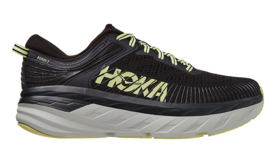 Hoka One one Men's Bondi 7 Sneaker Blue Graphite-Butterfly Hoka One one Men's Bondi 7 Sneaker Blue Graphite-Butterfly