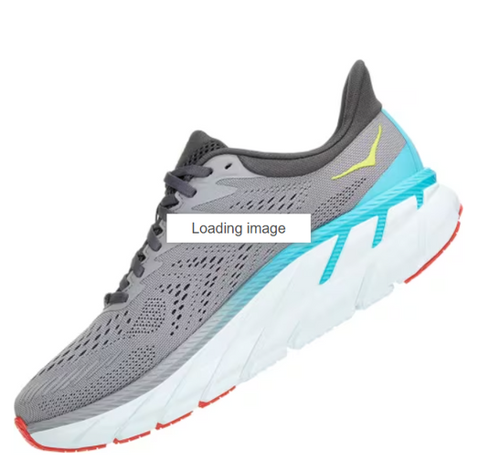 Hoka One One Men's Clifton 7 Sneaker White Dove Dark Shadow