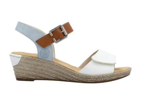 Rieker Women's Fanni 60 Sandal White Rieker Women's Fanni 60 Sandal White