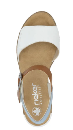 Rieker Women's Fanni 60 Sandal White Rieker Women's Fanni 60 Sandal White