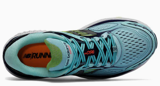 New Balance Women's  860 V7 'Blue Lime' New Balance Women's  860 V7 'Blue Lime'