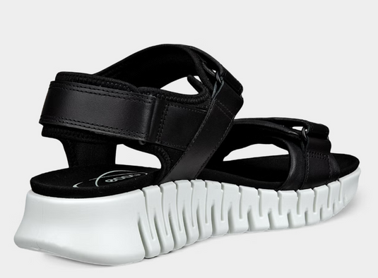 ECCO Women's GRUUV Leather Sandal Black ECCO Women's GRUUV Leather Sandal Black
