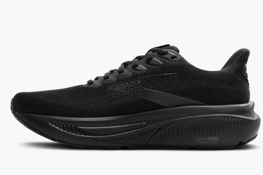 Brooks Men's Ghost 17 Sneaker Black/Black/Ebony