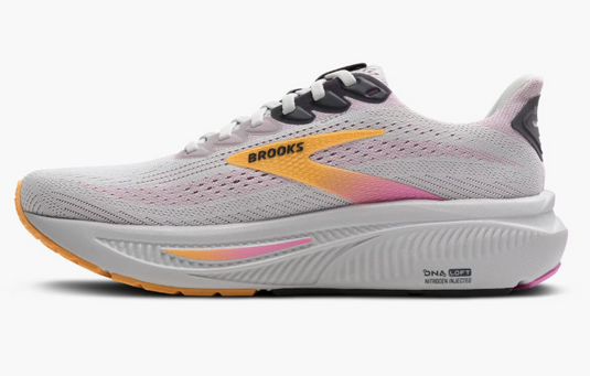 Brooks Women's Ghost 17 Sneaker Oyster/Apricot/Pink