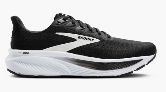 Brooks Women's Ghost 17 Sneaker Black/Grey/White Brooks Women's Ghost 17 Sneaker Black/Grey/White