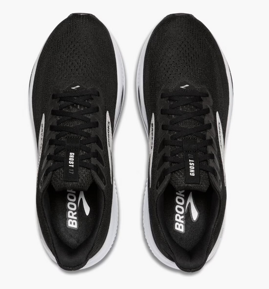 Brooks Women's Ghost 17 Sneaker Black/Grey/White Brooks Women's Ghost 17 Sneaker Black/Grey/White