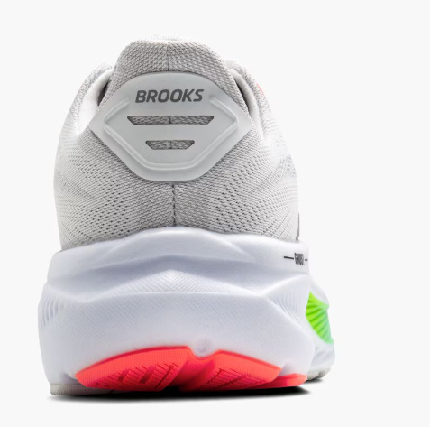 Brooks Men's Ghost 17 Sneaker White/Pink Clay/Gecko Brooks Men's Ghost 17 Sneaker White/Pink Clay/Gecko