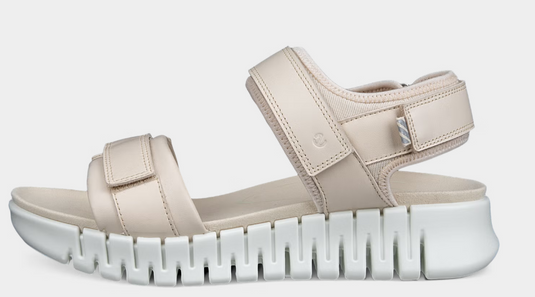 ECCO Women's GRUUV Leather Sandal Beige