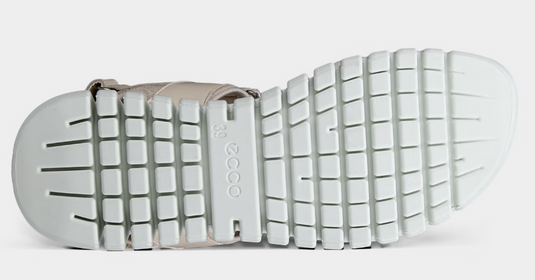 ECCO Women's GRUUV Leather Sandal Beige ECCO Women's GRUUV Leather Sandal Beige