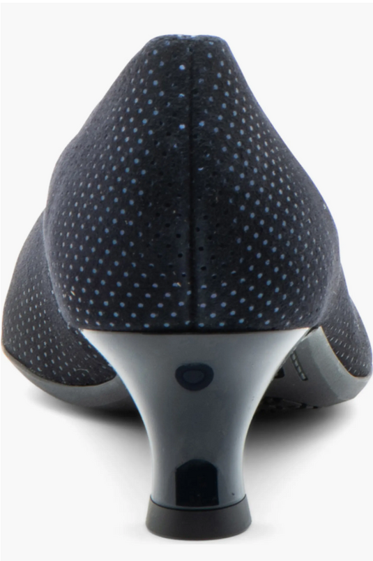 Ara Women's Kit Kitten Heel Pump Navy Suede Ara Women's Kit Kitten Heel Pump Navy Suede