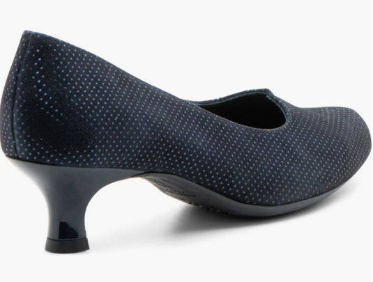 Ara Women's Kit Kitten Heel Pump Navy Suede Ara Women's Kit Kitten Heel Pump Navy Suede