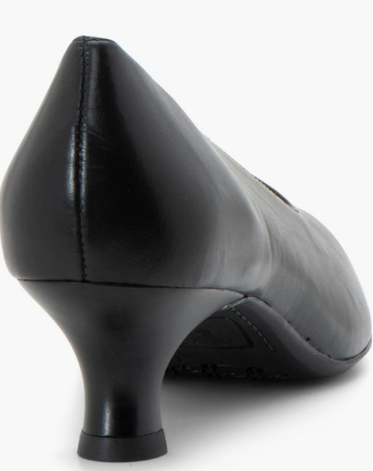 Ara Women's Kit Kitten Heel Pump Black Leather Ara Women's Kit Kitten Heel Pump Black Leather