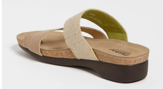 Munro Women's Aries Sandal Natural Fabric Munro Women's Aries Sandal Natural Fabric