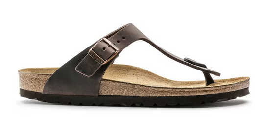 Birkenstock Gizeh Oiled Leather Sandals Habana Birkenstock Gizeh Oiled Leather Sandals Habana