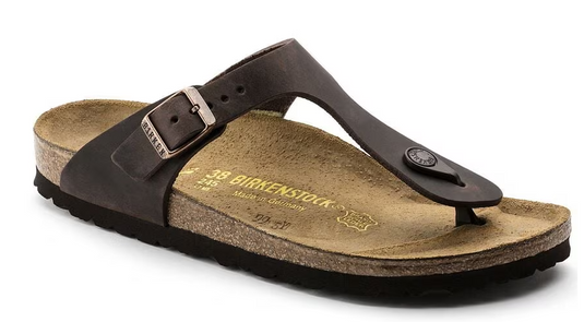 Birkenstock Gizeh Oiled Leather Sandals Habana