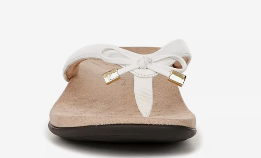 Vionic Women's Bella Toe Post Sandal White Vionic Women's Bella Toe Post Sandal White