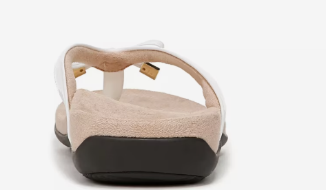 Vionic Women's Bella Toe Post Sandal White Vionic Women's Bella Toe Post Sandal White