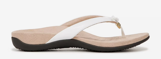 Vionic Women's Bella Toe Post Sandal White Vionic Women's Bella Toe Post Sandal White