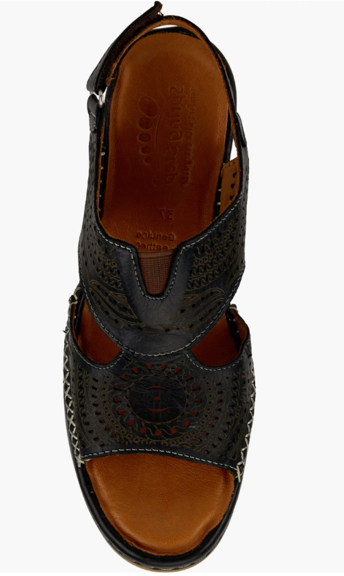 Spring Step Women's Tourner Slingback Sandal Black Spring Step Women's Tourner Slingback Sandal Black