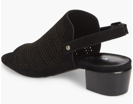 VANELi Women's Cadena Heel Sandal Black Nubuck VANELi Women's Cadena Heel Sandal Black Nubuck