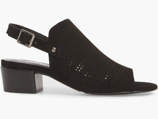 VANELi Women's Cadena Heel Sandal Black Nubuck