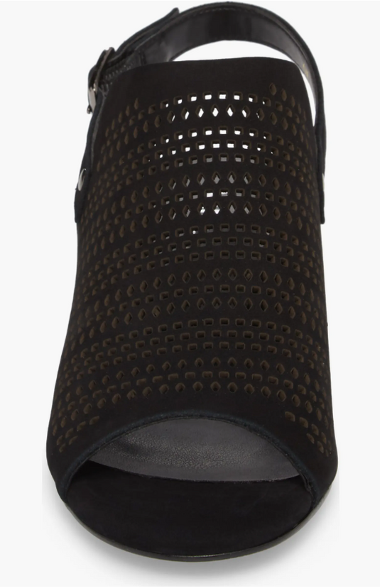 VANELi Women's Cadena Heel Sandal Black Nubuck VANELi Women's Cadena Heel Sandal Black Nubuck