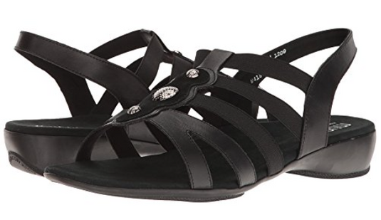 Munro Women's Destiny Sandals Black Leather Munro Women's Destiny Sandals Black Leather